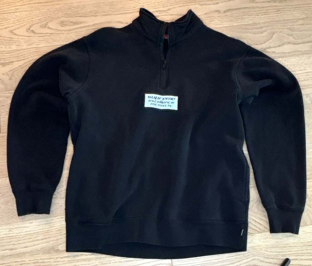 Supreme Excellence Half Zip Sweatshirt Black